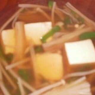豆腐とえのきの澄まし汁